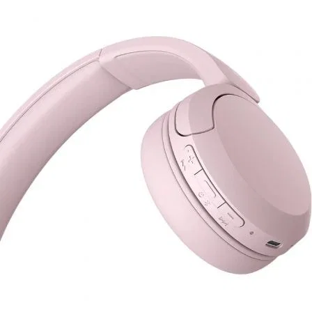 Sony Auriculares inalámbricos WH-CH520 con micrófono Bluetooth color rosa